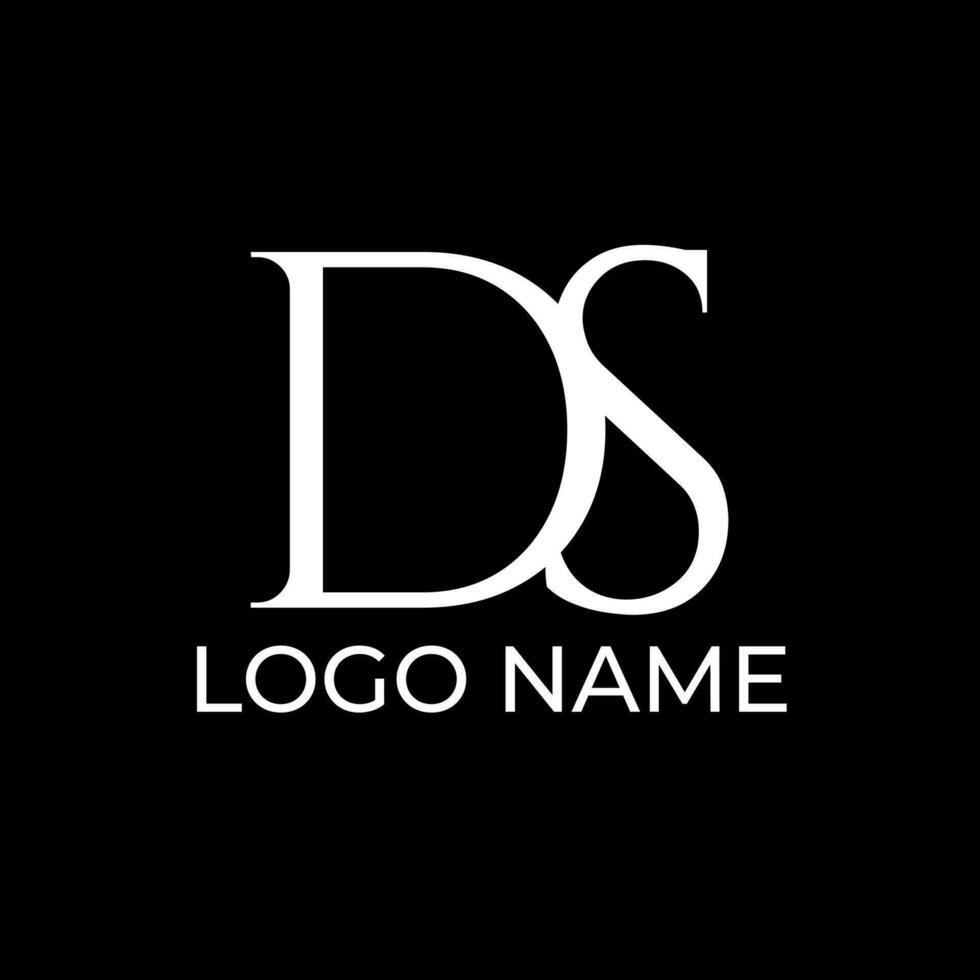 ds Initiale Logo Design Vektor