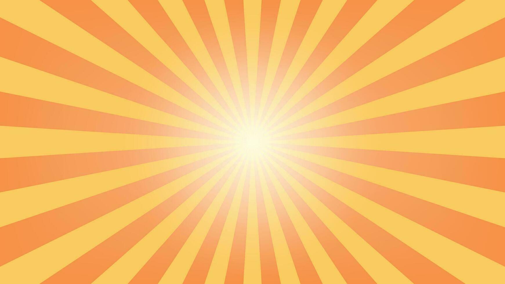 orange och gul sunburst bakgrund för grafisk design element vektor