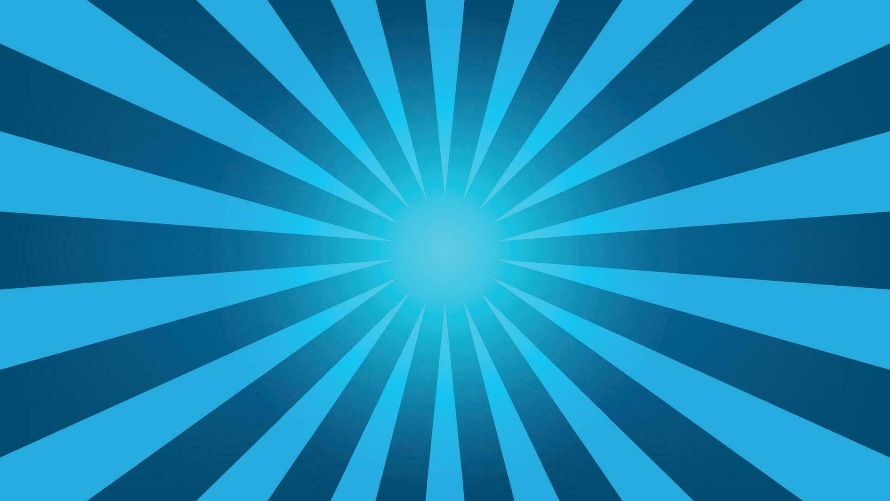 Blau Sunburst Hintergrund zum Grafik Design Element vektor