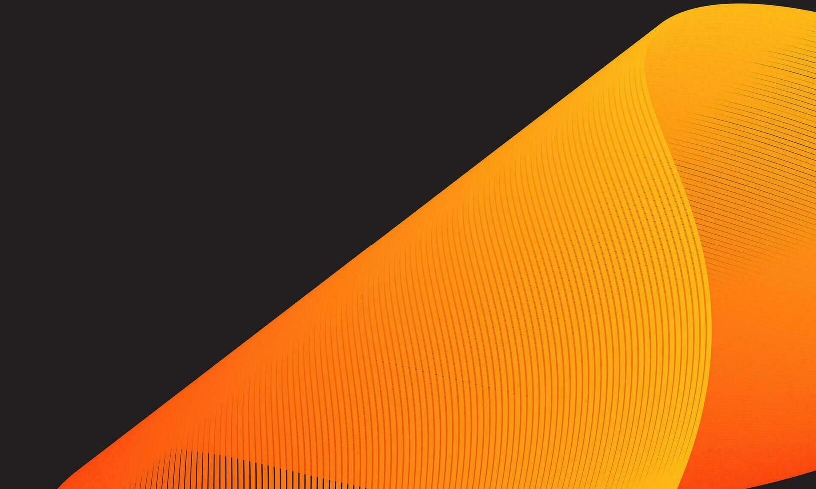 glatt Orange und Gelb dynamisch wellig Kurve Linien. modern modisch Design Element. Vektor Illustration
