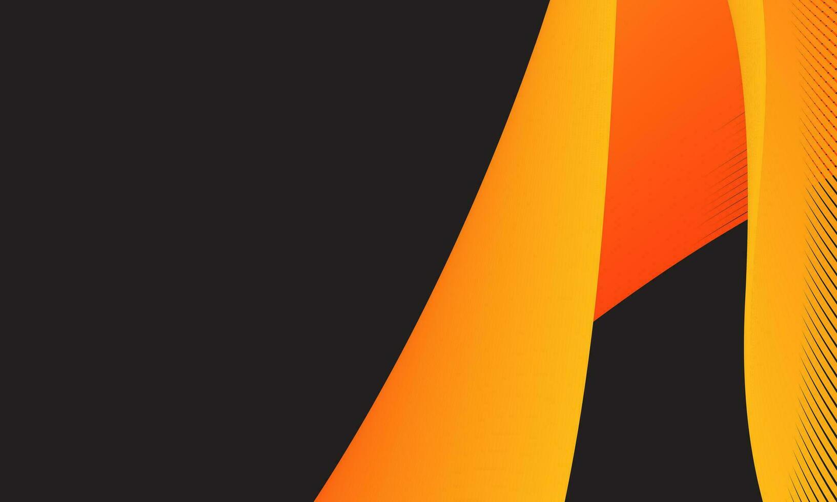 slät orange och gul dynamisk vågig kurva rader. modern trendig design element. vektor illustration