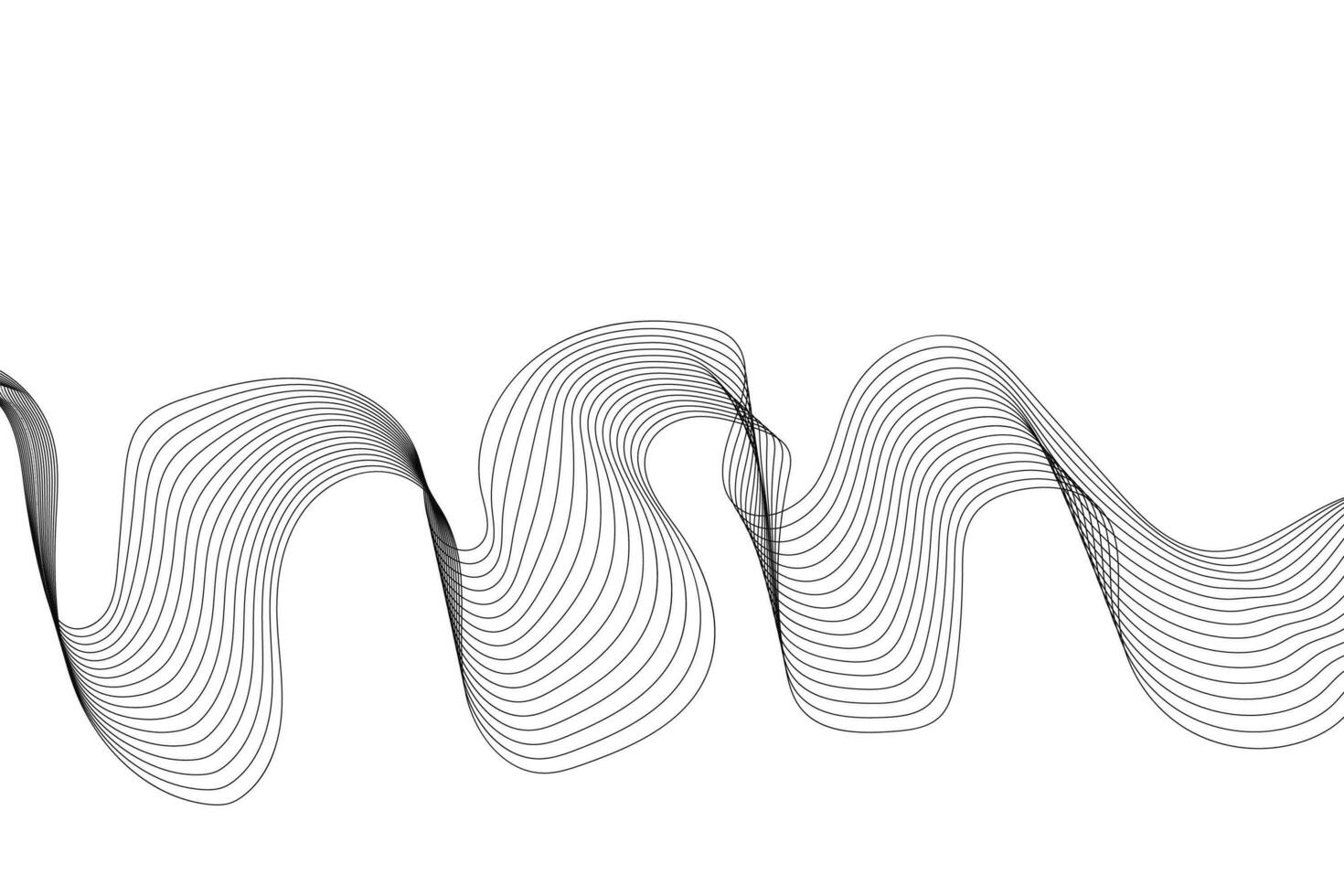 abstrakt Vinka element för design. digital frekvens Spår utjämnare. stiliserade linje konst bakgrund. vektor illustration