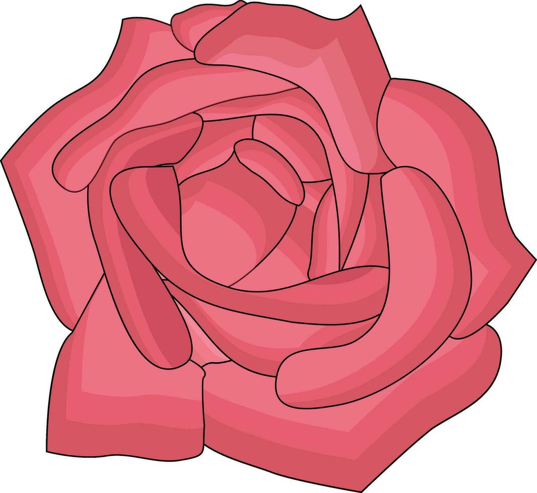 Illustration von schön Rose Blume. vektor