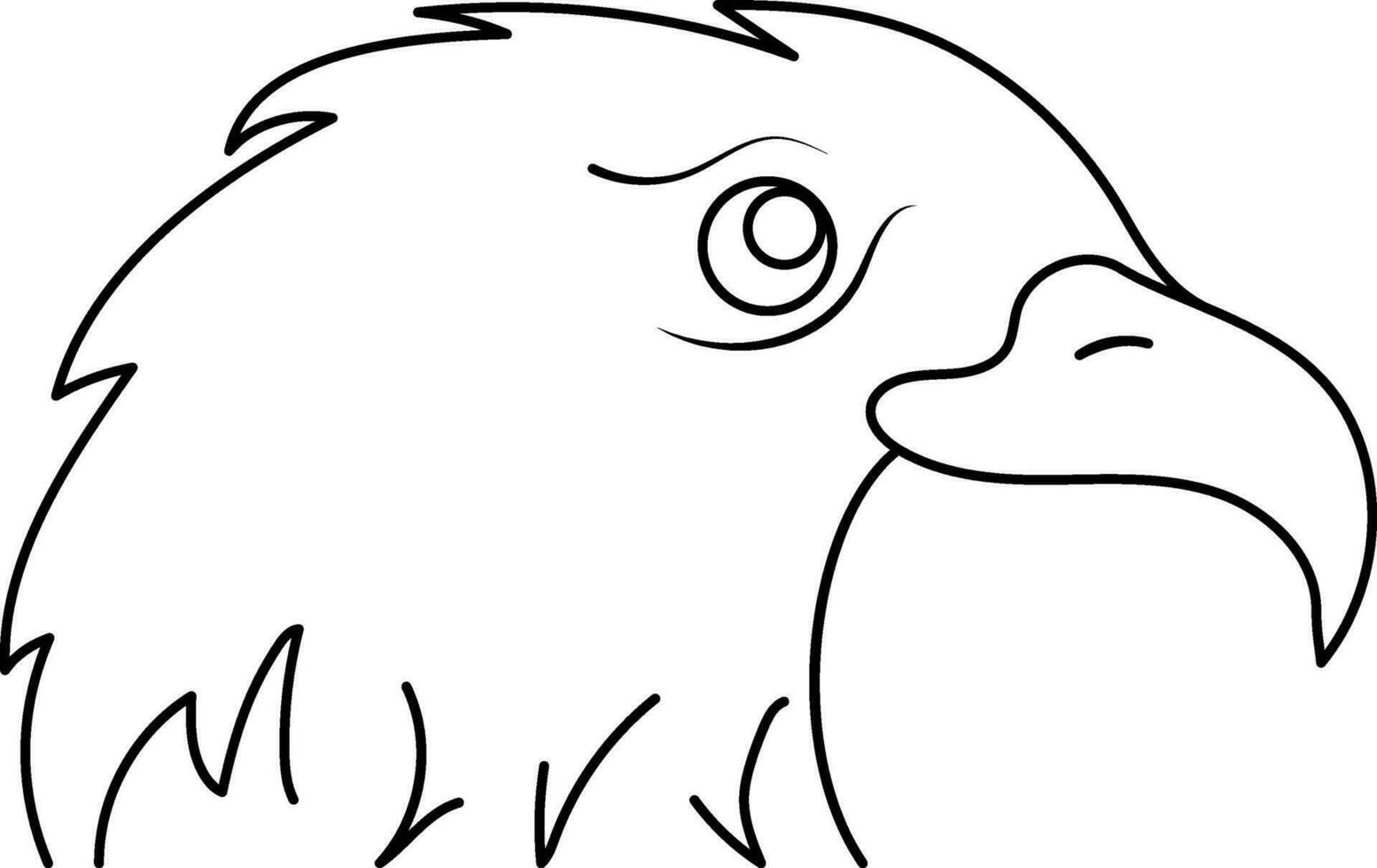 illustration av amerikan nationell fågel, Örn. vektor