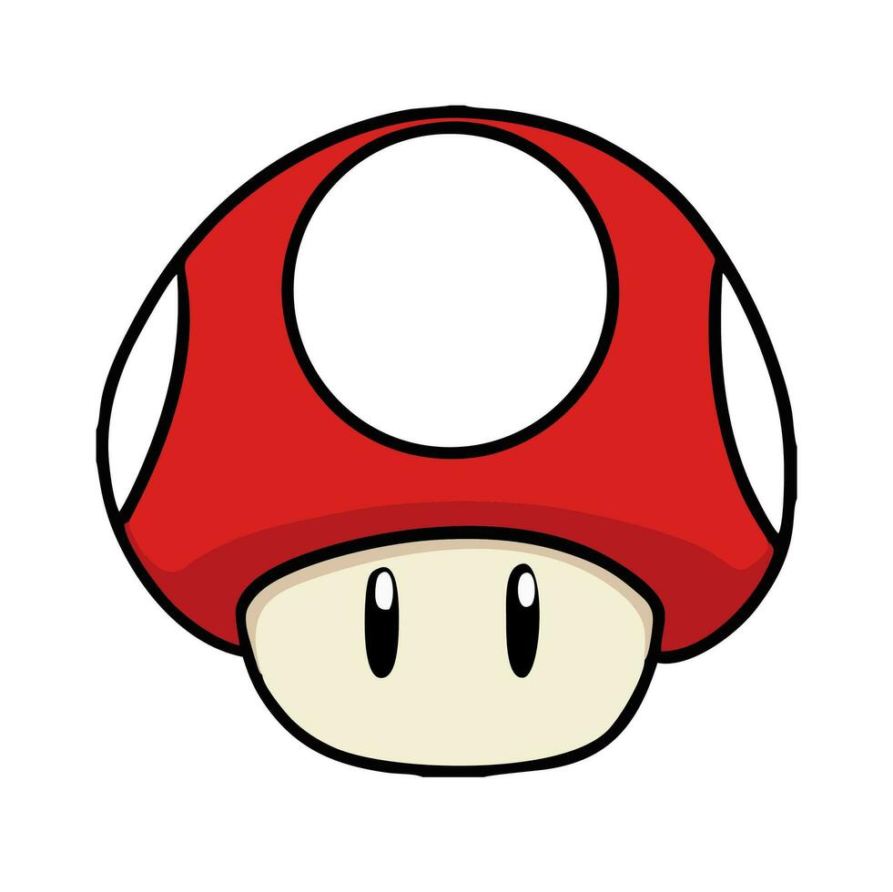 illustration av tecken i super Mario i vektor tecknad serie mode