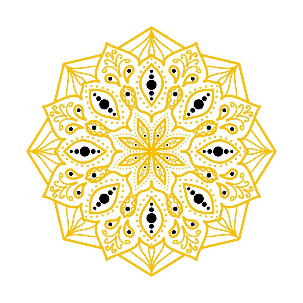 mandala islamic mönster eid dekoration illustration vektor
