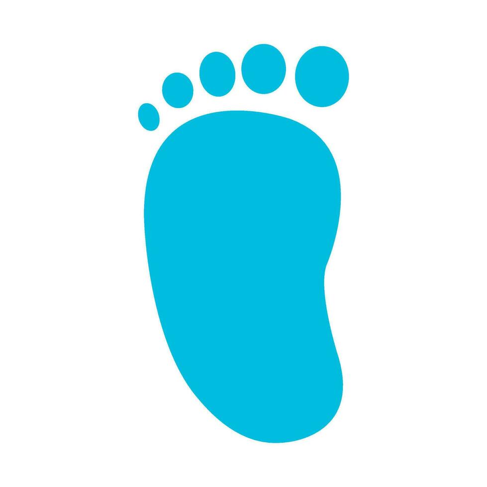 Baby Fußabdruck Blau Illustration vektor