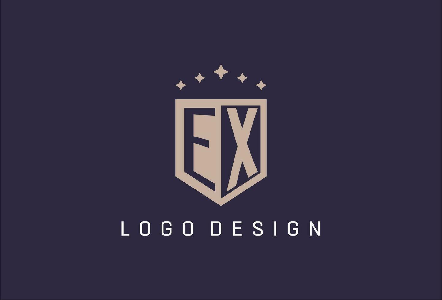 Ex Initiale Schild Logo Symbol geometrisch Stil Design vektor