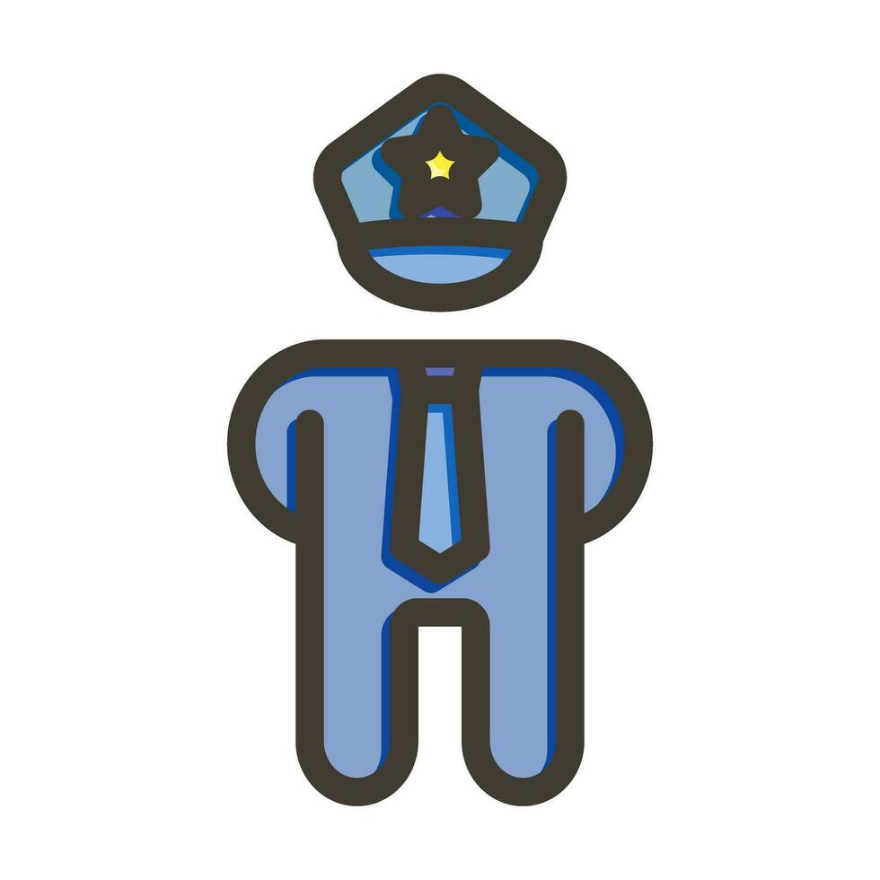 Polizist-Icon-Design vektor