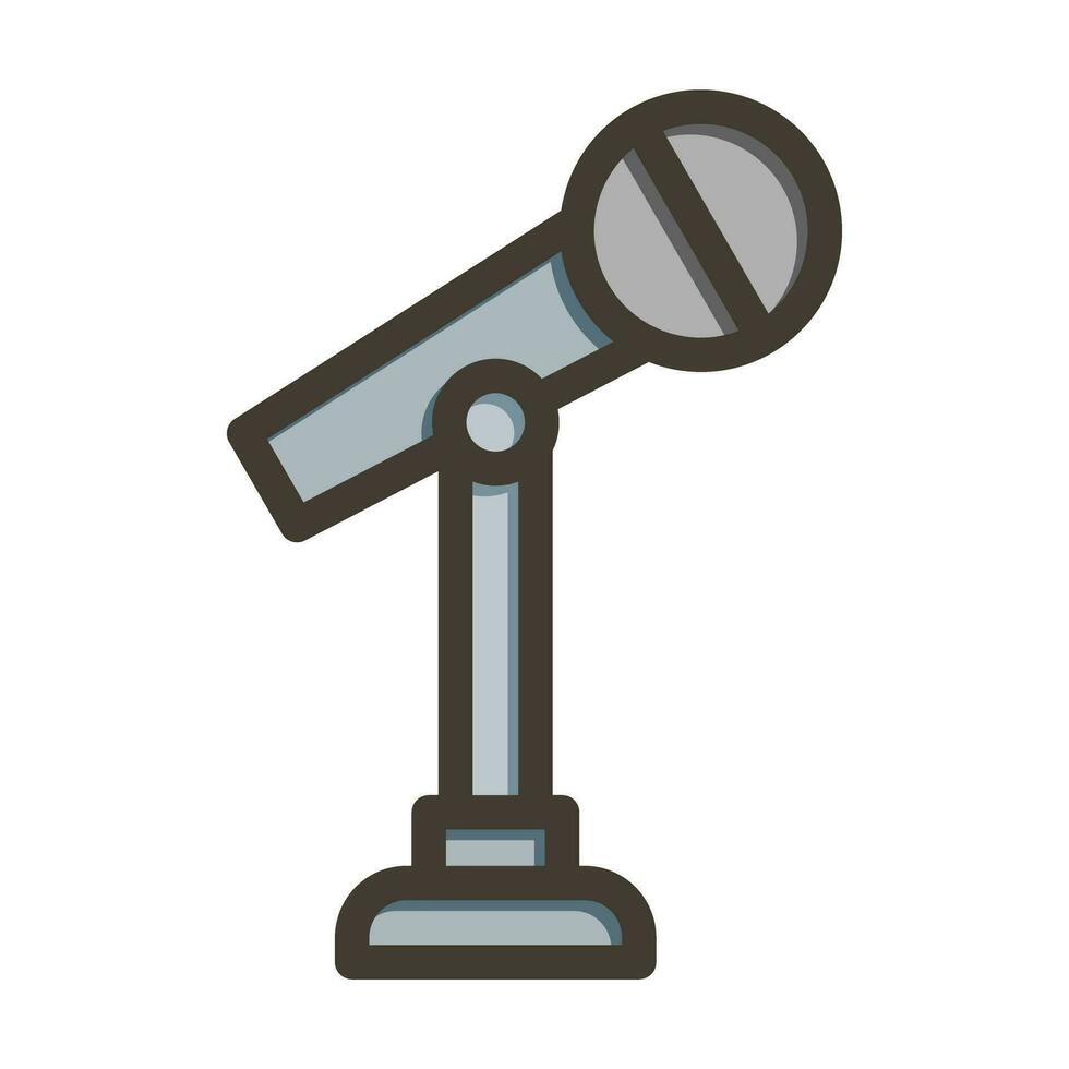 Standmikrofon-Icon-Design vektor