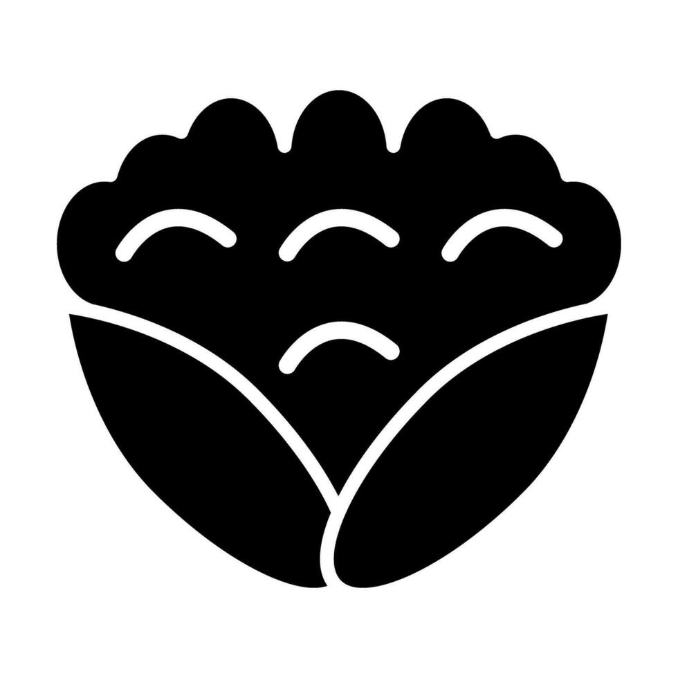 Blumenkohl Vektor Glyphe Symbol zum persönlich und kommerziell verwenden.