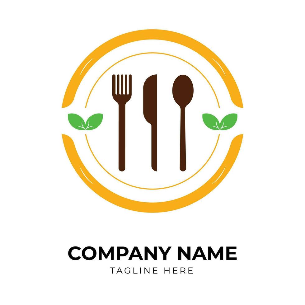 modern Restaurant Logo Design Vorlage vektor