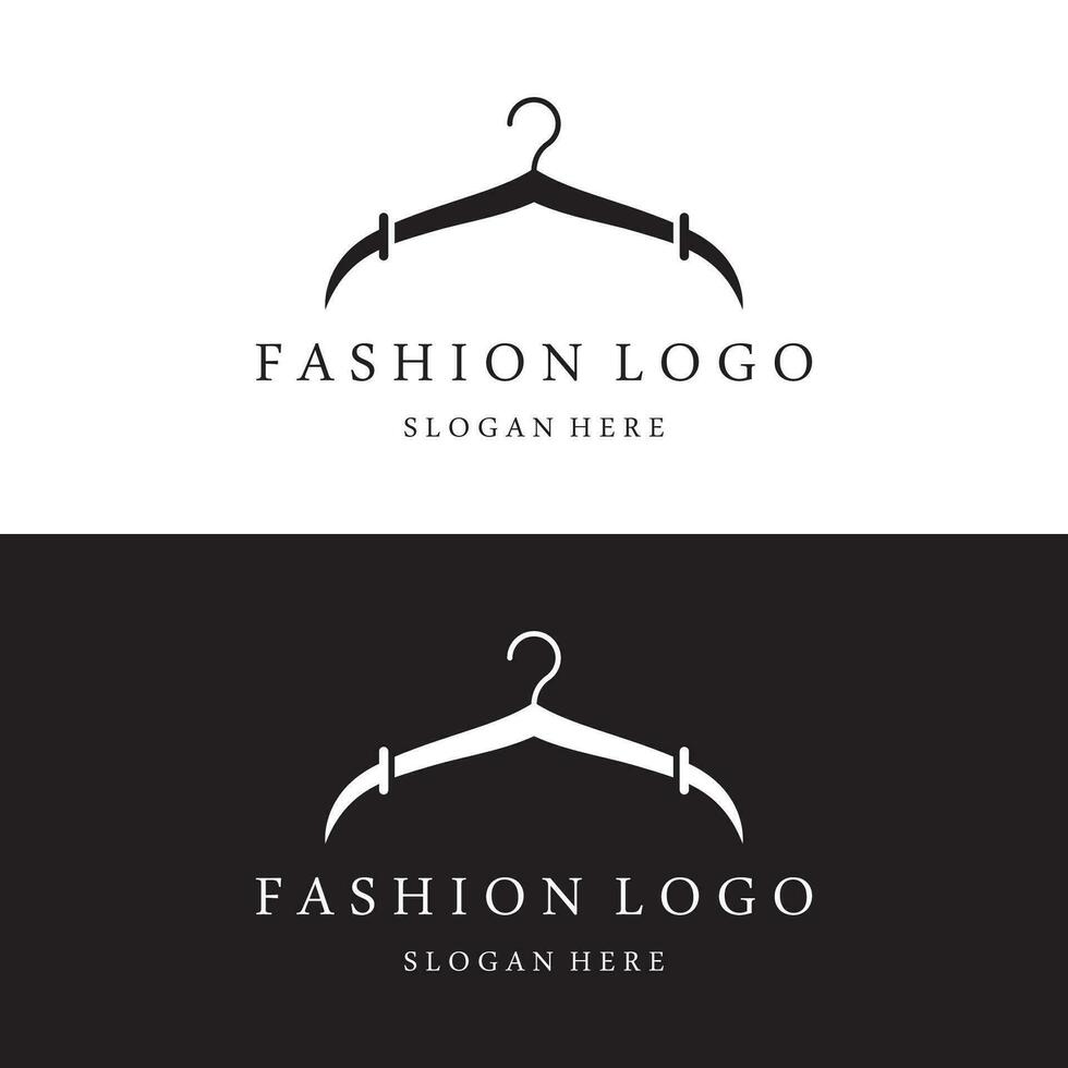enkel täcka galge logotyp mall design med kreativ idé.logotyp för företag, boutique, mode, skönhet. vektor
