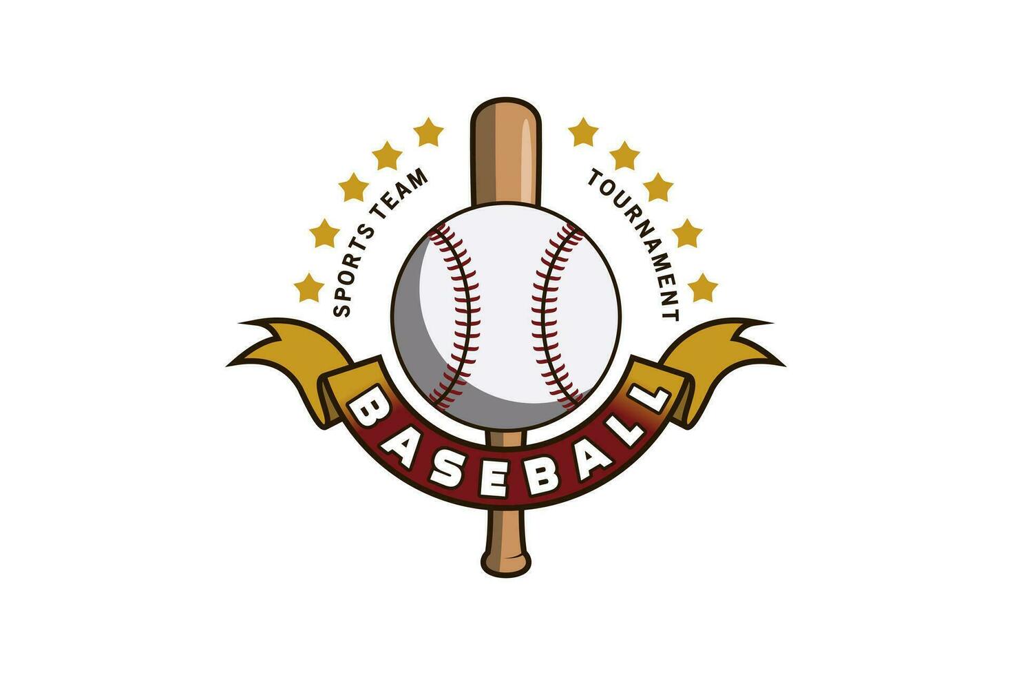 baseboll emblem logotyp design, sport symbol av baseboll team och turnering vektor