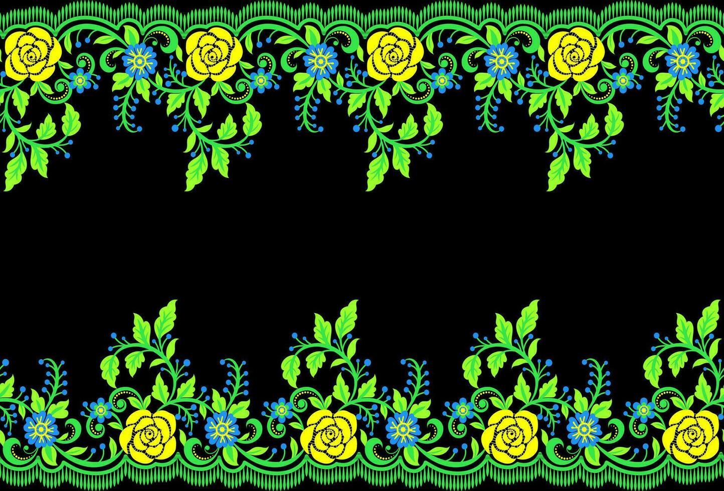 botanisch Blumen- nahtlos. Hintergrund nahtlos Muster geometrisch ethnisch Muster Design zum Hintergrund, Teppich, Hintergrund, Kleidung, Verpackung, Batik, Stoff, Drucken Textil- Illustration. vektor