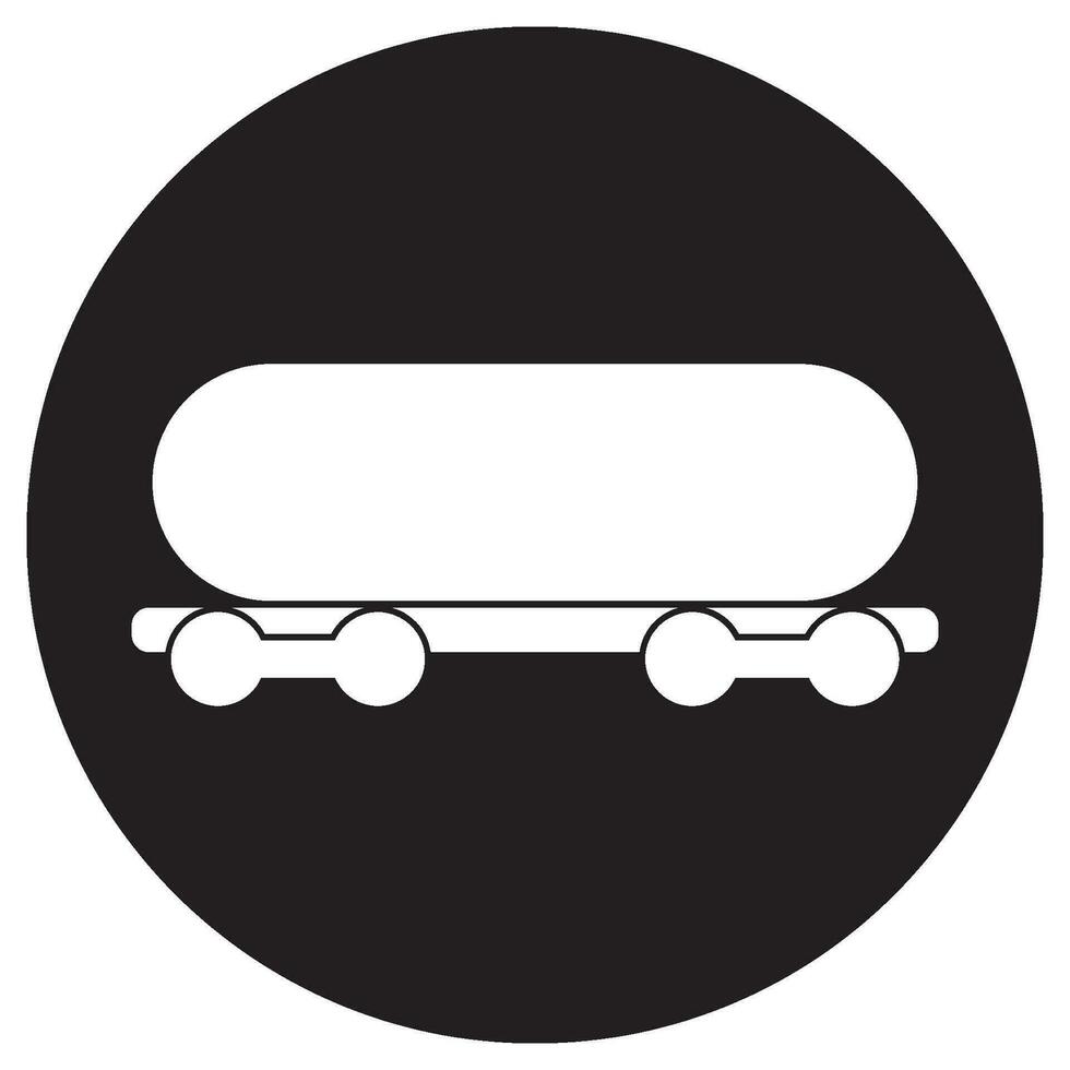 Zug Symbol, Zug Wagen Vektor