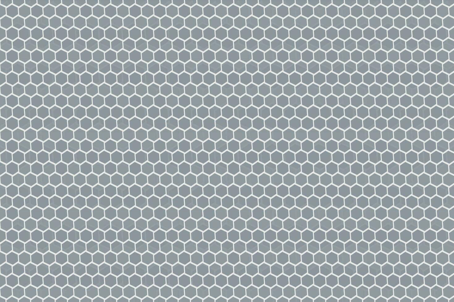 Druckmodern einfach abstrakt Nahtlos Silber Metall Farbe Polygon Bienenwabe Muster vektor