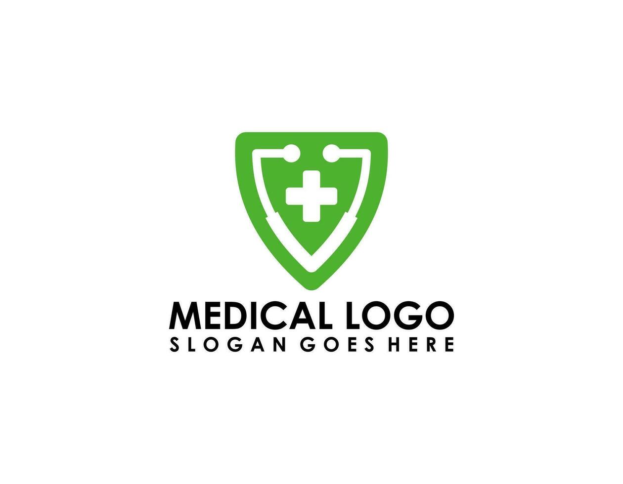 Vektor-Logo-Vorlage für das Gesundheitswesen. Logo-Designvorlage für das medizinische Gesundheitswesen. vektor