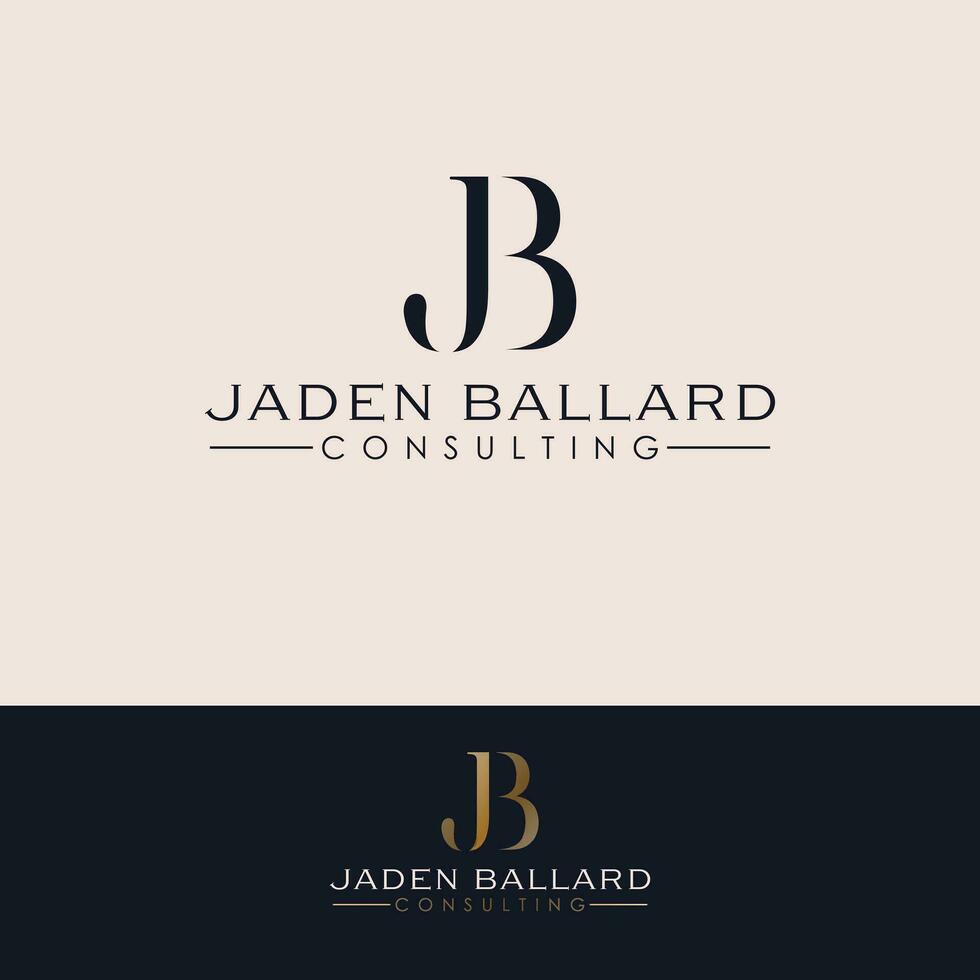 jaden Ballard Beratung Vektor Logo Design. Briefe j und b Logotyp. Initialen jb Logo Vorlage.