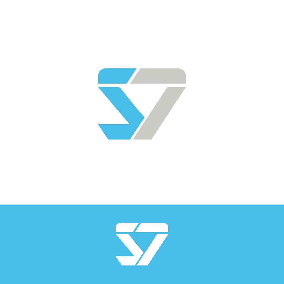 s7 vektor logotyp design. symbol s och 7 logotyp. s7 ikon.