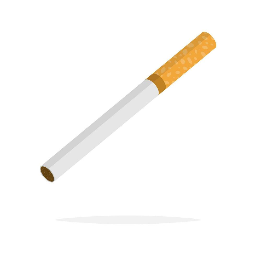 cigarett platt ikon. vektor illustration.