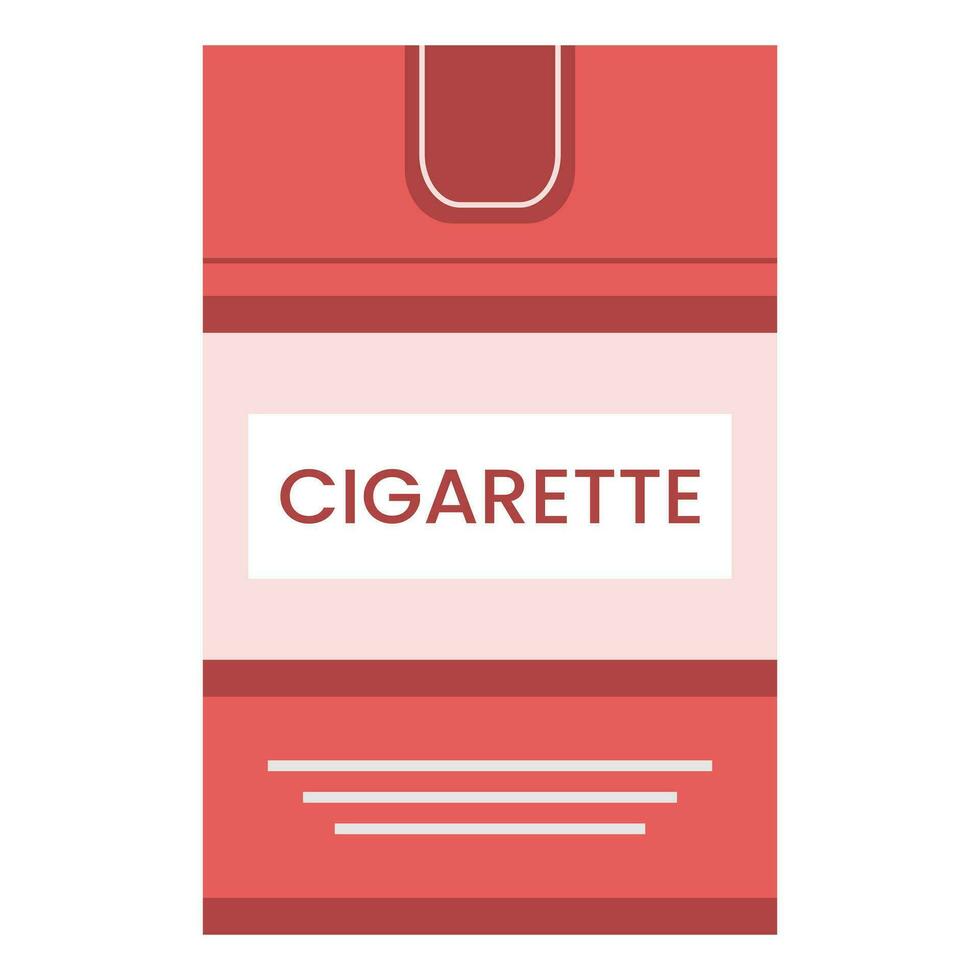 en packa av cigaretter. vektor illustration.