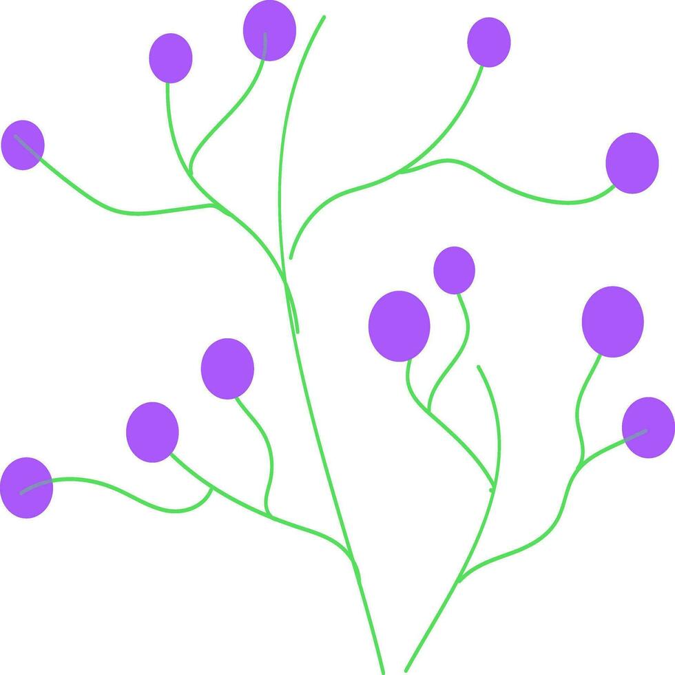 illustration av lila och grön växt. vektor