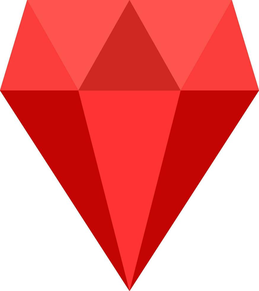 rot Diamant Symbol oder Symbol. vektor