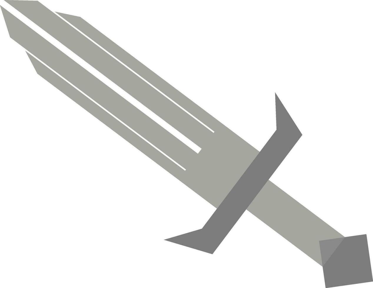 svärd i grå och vit Färg. vektor