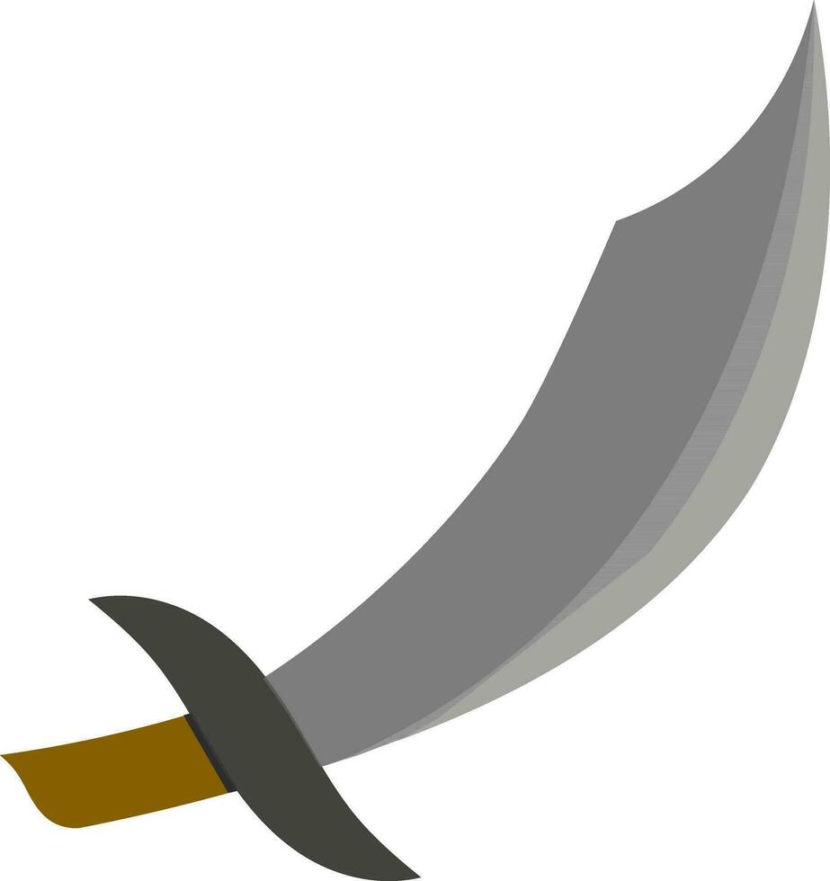 Schwert im grau Farbe. vektor