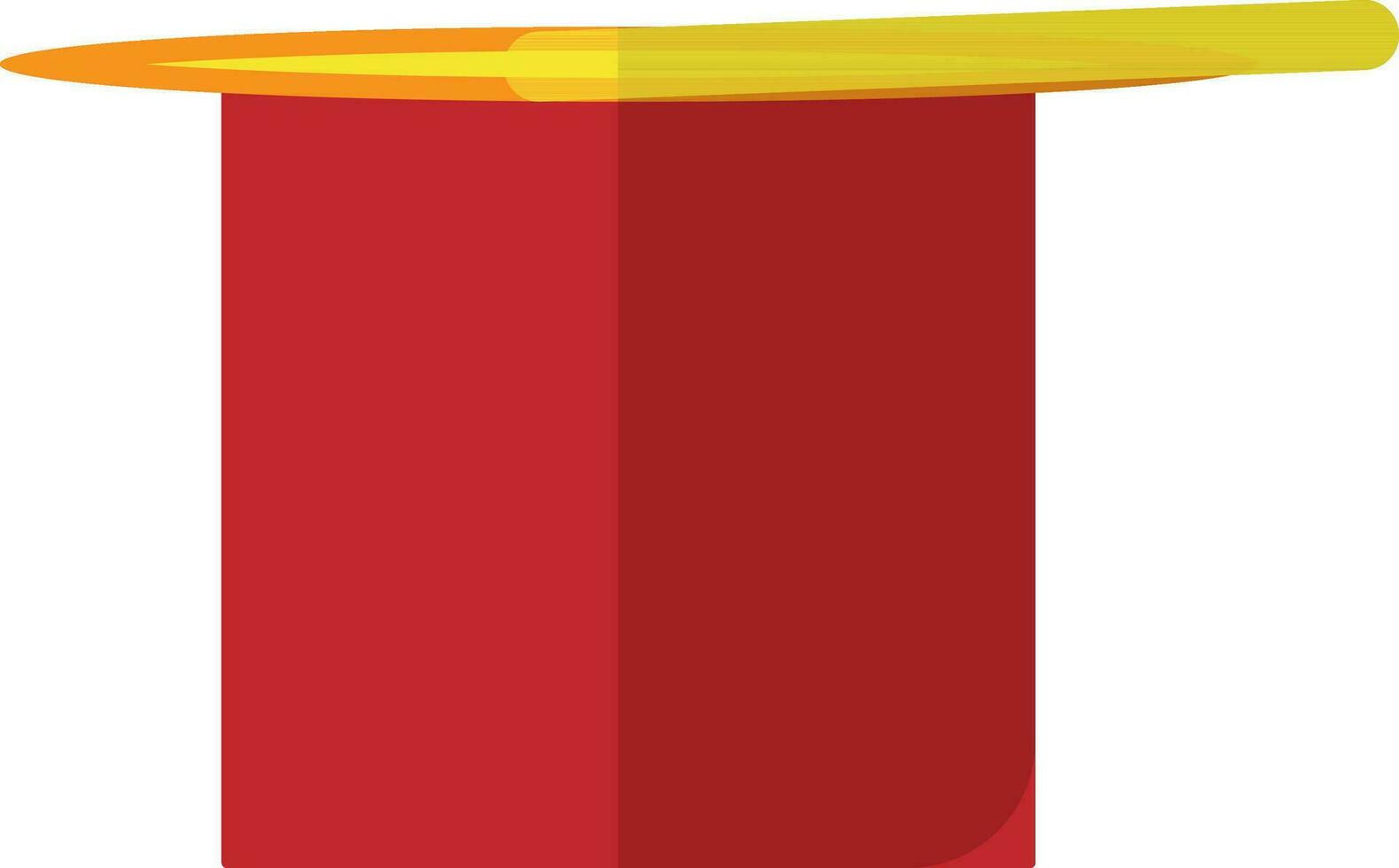 gul magi wand med röd hatt. vektor