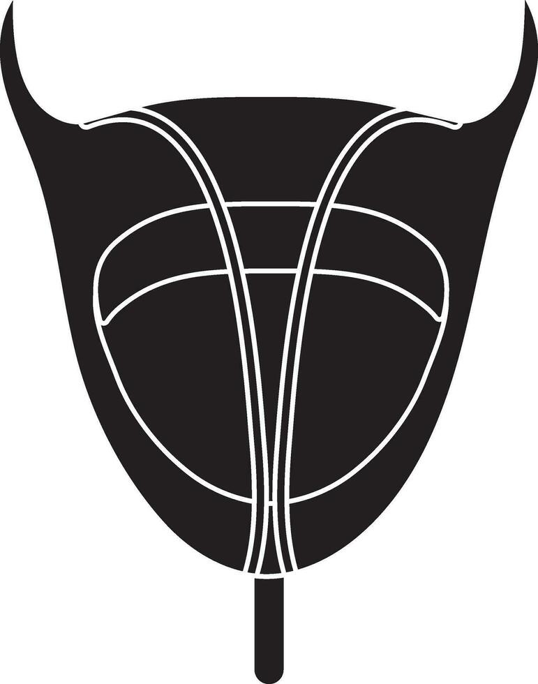 Illustration von Mensch Blase Symbol im Glyphe Stil. vektor