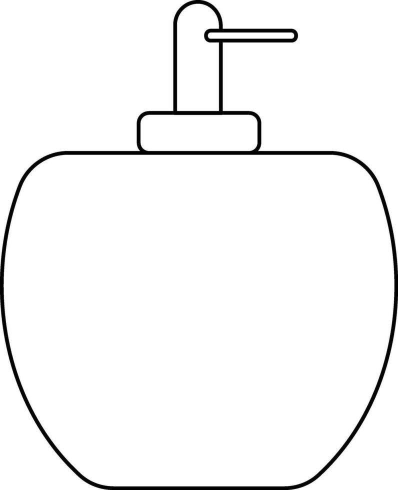 Illustration von Parfüm Flasche Symbol zum Luxus Konzept. vektor