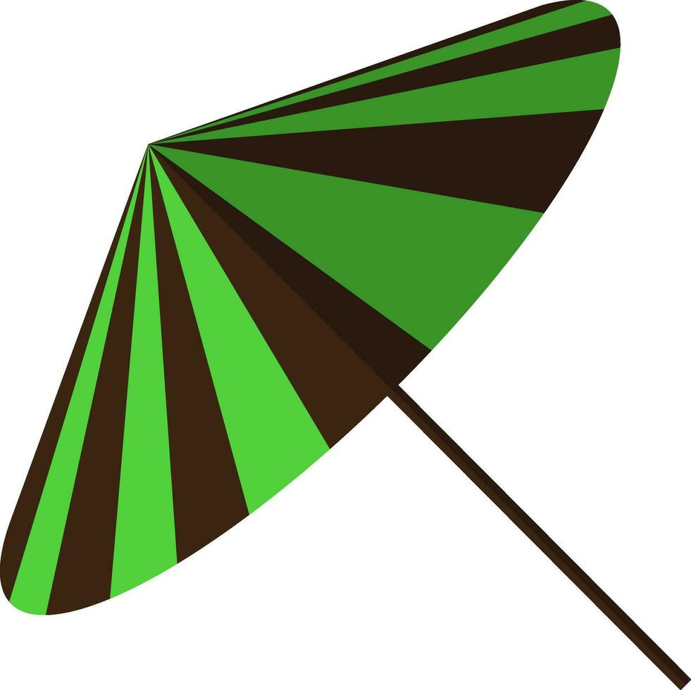 Illustration von Regenschirm Symbol im Farbe und Hälfte Schatten. vektor