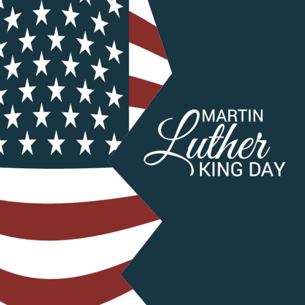 Vektorillustration eines Hintergrunds für Martin Luther King Day vektor