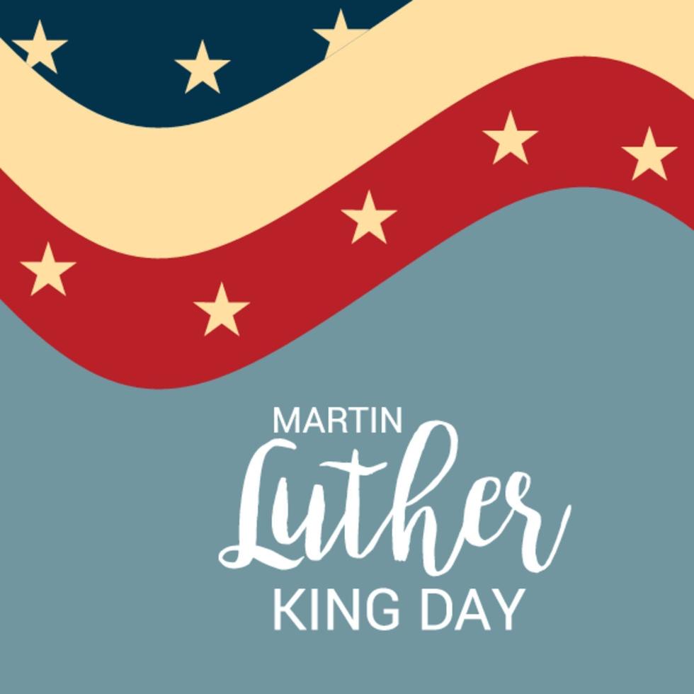 Vektorillustration eines Hintergrunds für Martin Luther King Day vektor