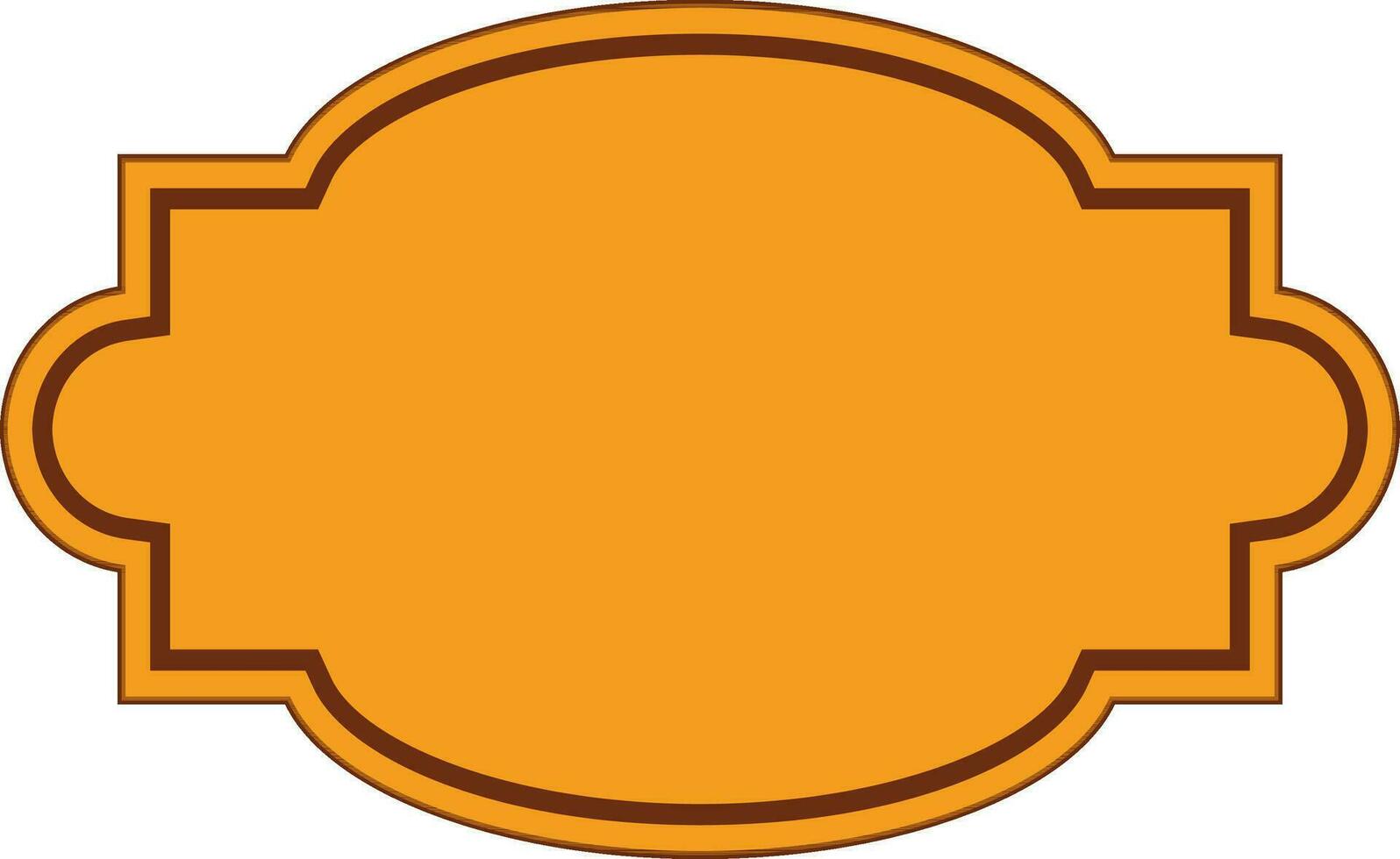 illustration av gul bricka ikon. vektor