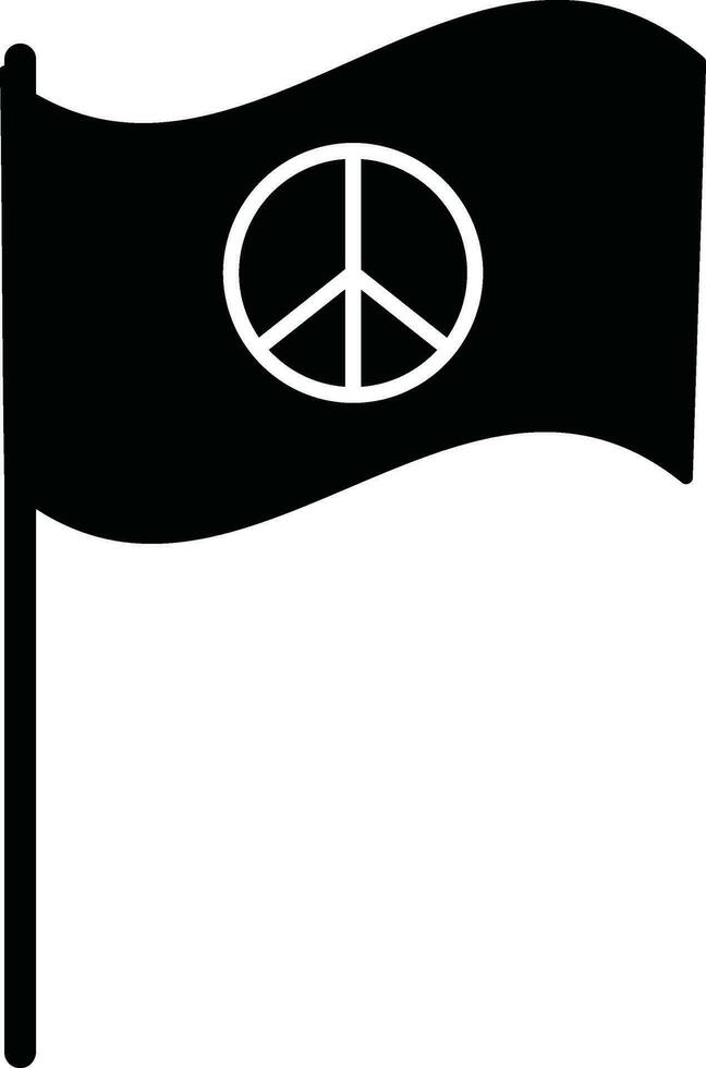 Zeichen von Silhouette Flagge Symbol. vektor