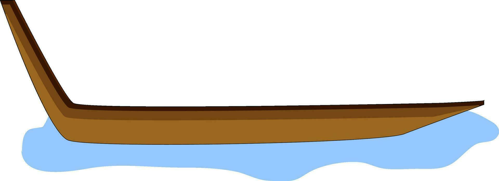 Illustration von Schlange Boot. vektor