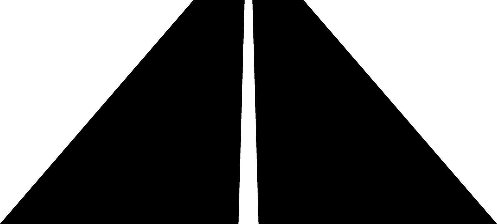 Symbol oder Illustration von Runway im schwarz und Weiß Farbe. vektor