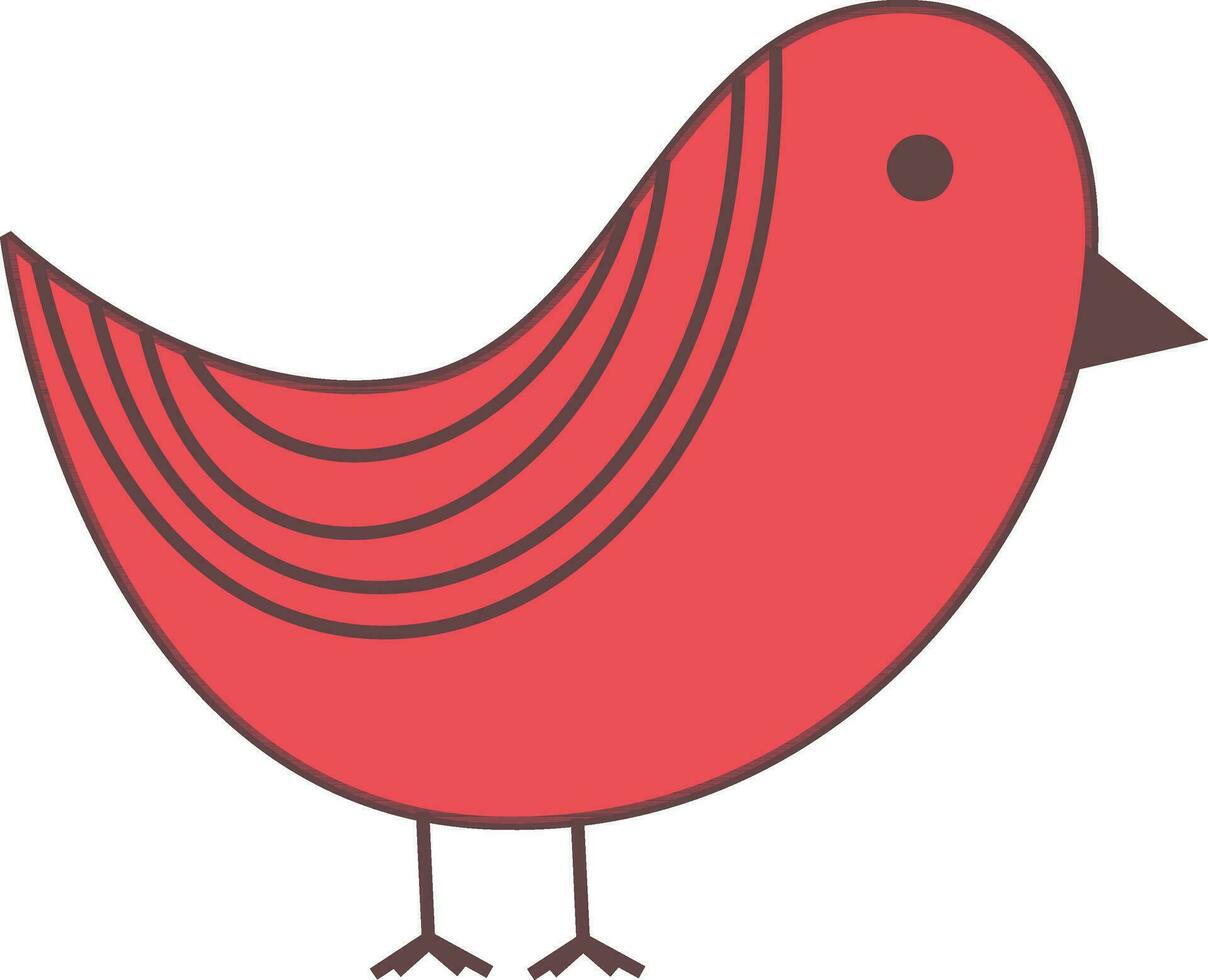 eben Symbol oder Illustration von ein Vogel. vektor