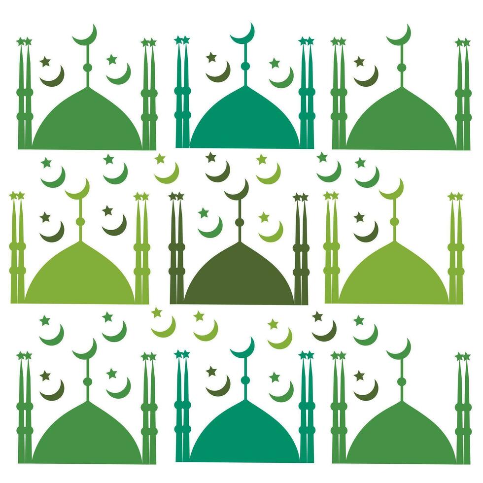 färgrik moské kupol illustration på vit bakgrund. vektor