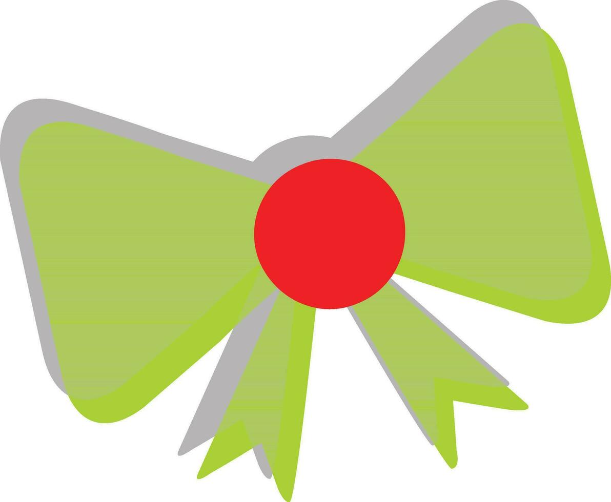 Band Bogen Symbol im Grün und rot Farbe. vektor