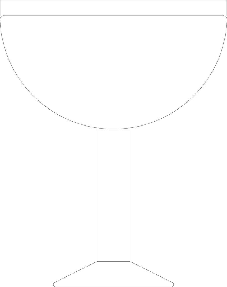 eben Illustration von ein Cocktail Glas. vektor
