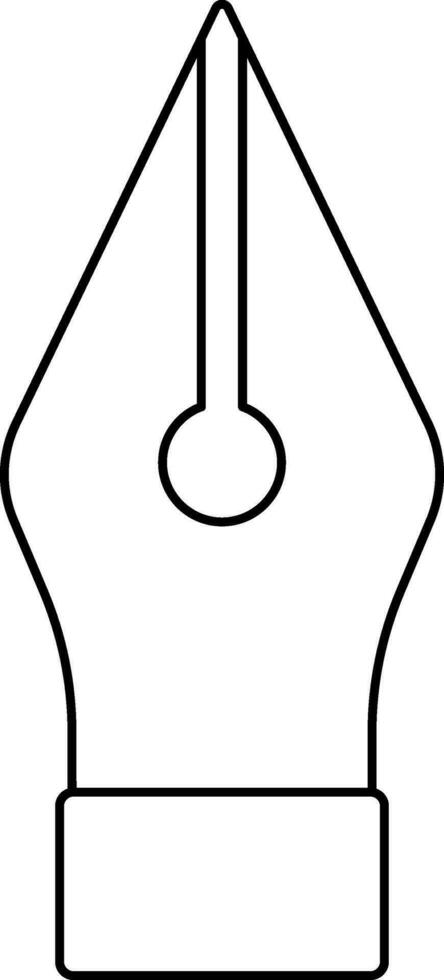 Schlaganfall Symbol von Brunnen Stift zum Schreiben Zweck. vektor