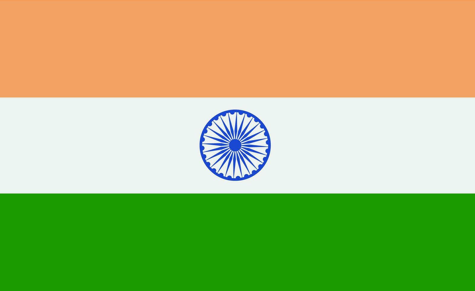 vektor illustration av indisk nationell flagga.