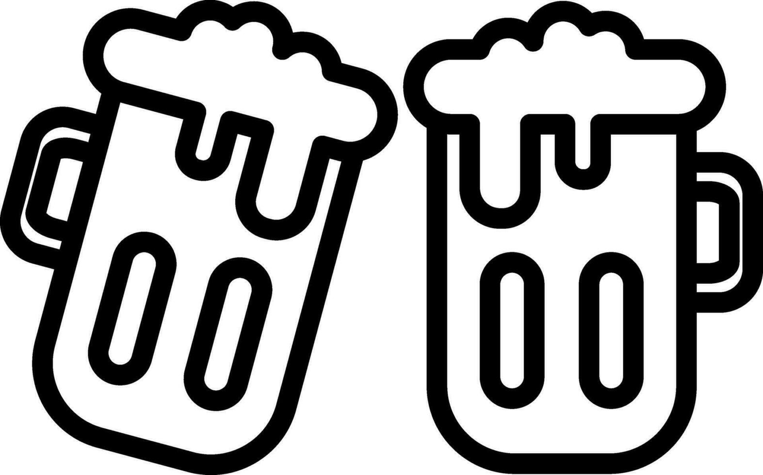 Bier Becher Vektor Symbol Design