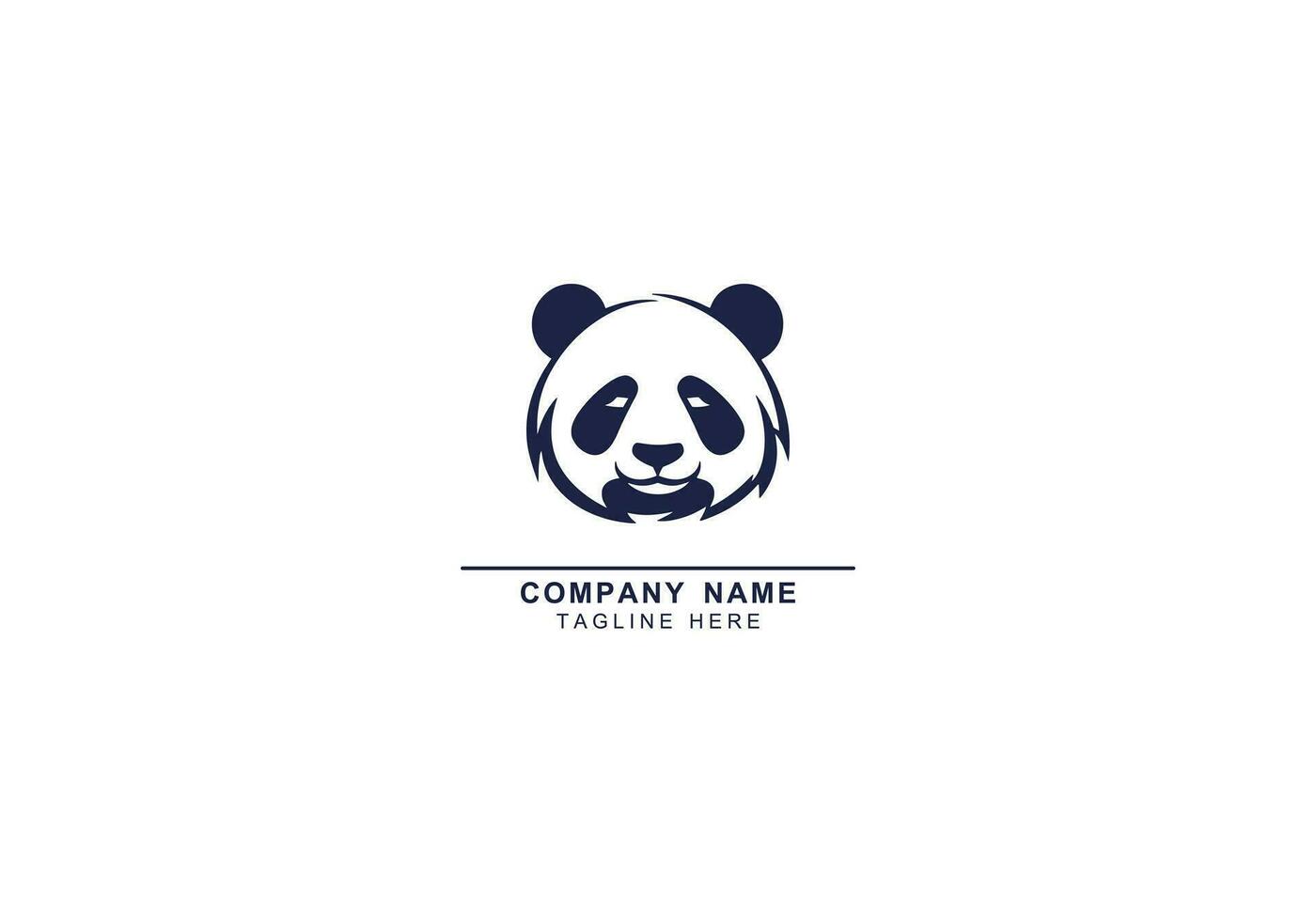 Björn eller panda logotyp ikon . vektor illustration. begrepp för skjorta eller logotyp, skriva ut, stämpel eller tee. årgång typografi design med camping tält