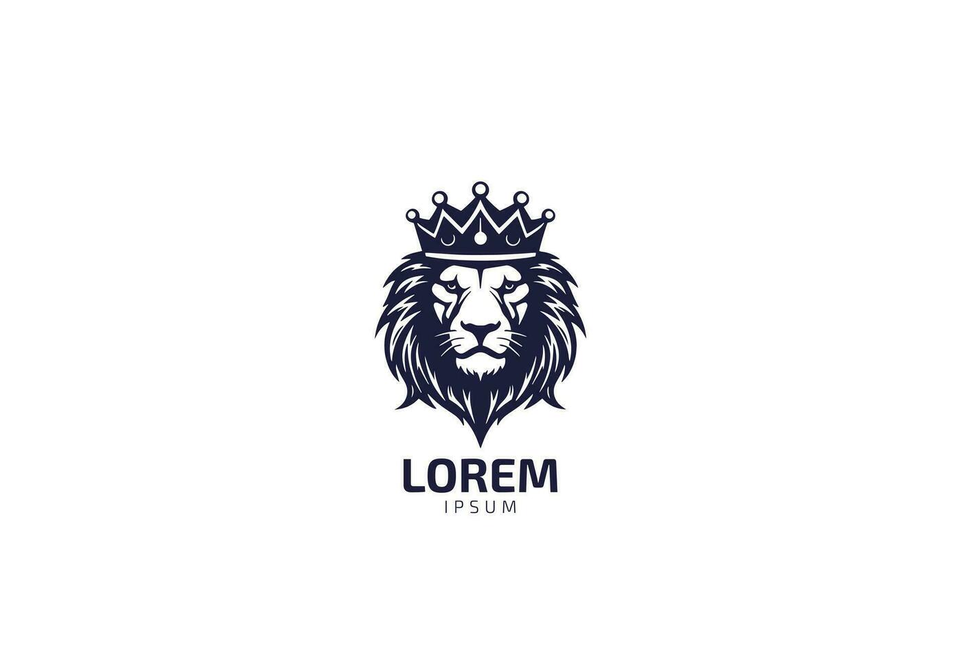 lejon logotyp design ikon vektor