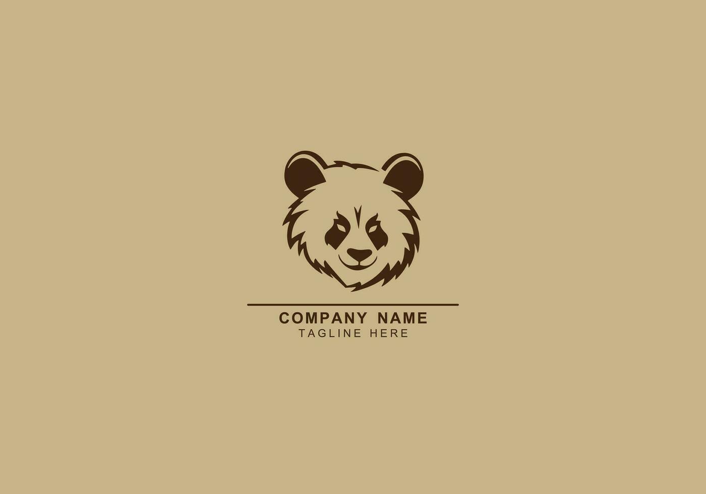 grafiska Björn eller panda logotyp ikon, grizzly Björn och panda vektor elements.design,tattoo